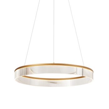 Lámpara colgante moderna latón led 78 cm