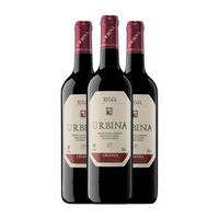 urbina vino tinto rioja crianza 75 cl 135 vol pack de 3 unidades