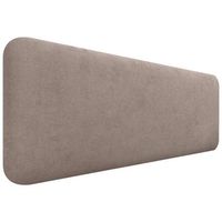 dhome cabecero tapizado liso redondeado tela para pared acusticos cabeceros absorbentes cabezal cama dormitorio tierra 145cm