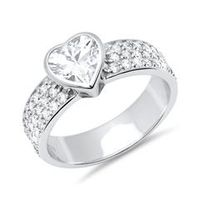 anillo de dedo de plata 925 con engaste de piedra