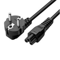 pccom essential cable schuko cee7 a c5 trebol 3 clavijas 18m negro