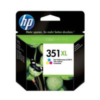 hp 351xl tri-colour high capacity original ink cartridge with vivera ink