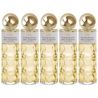 pack de 5 eau de parfum mujer saphir freedom 200 ml