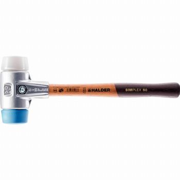 Halder Simplex Maza De Tpe Blando / Superplástico Con Carcasa De Aluminio Y Mango De Madera De Alta Calidad - D=30 Mm - 3117.030