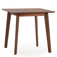 mesa de comerdor pomago 80x80 cm color nogal