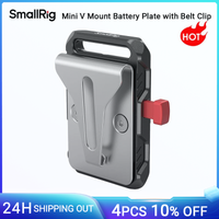 smallrig-mini placa de bateria de montaje en v placa de bateria de montaje en v con clip de cinturon para fuente de alimentacion de camara-2990