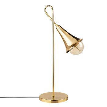 Lámpara De Mesa Sarmal-3071 Oro Hierro 18x30x57 Cm