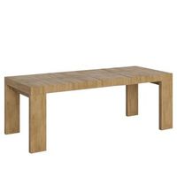 mesa extensible 180440x90 cm roxell premium roble natural