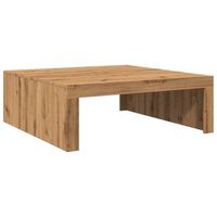 mesa de centro de diseno moderno y contemporaneo hecha a mano 100 x 100 x 35 cm madera de ingenieria marron dec038286