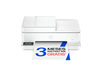 Impresora multifunción tinta - HP ENVY 6530E, +, Wi-Fi, Fax móvil, Impresión fotográfica a doble cara automática, Instant Ink, Blanco