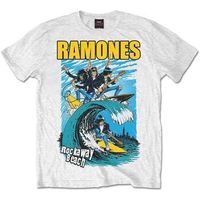 ramones camiseta manga larga rockaway beach para mujer