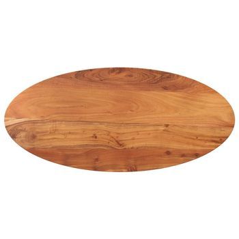 Tablero De Mesa Ovalado Madera Maciza De Acacia 110x50x2,5 Cm Vidaxl