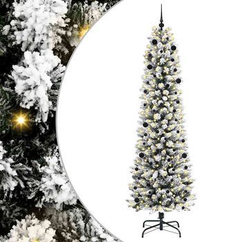 Árbol De Navidad Artificial Blanco 240 Cm Pvc, Metal Y Plástico Vidaxl