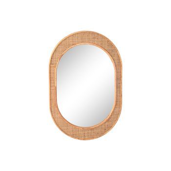 Espejo Ratan Cristal 51,5x2x77 Natural