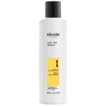NIOXIN Scalp and Hair Thickening System 1 Shampoo for Natural Hair with Light Thinning 300ml