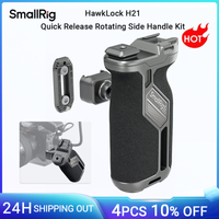 smallrig hawklock h21 kit de manija lateral giratoria de liberacion rapida con deslizador universal para placas de jaula 360    rotacion de doble direccion