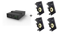 vivolink audiopack subwoofer  4 x premium in-wall speakers - limited bundle pack offer negro alambrico 110 w