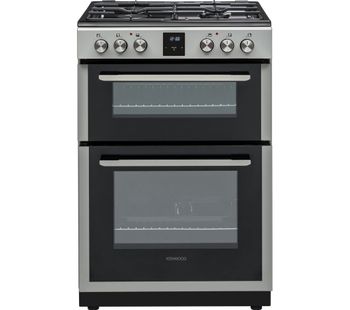KDGC66S19 60 cm Dual Fuel Cooker - Silver, Silver