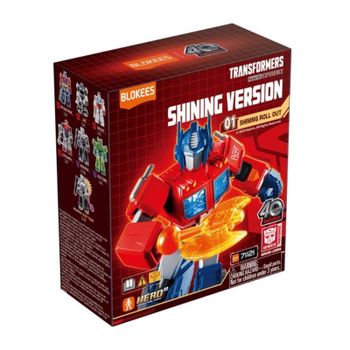 Blokees Transformers Versión Brillante 01 Shining Roll Out 6 figuras Aleatorias