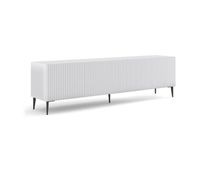 mueble tv 4 puertas 200 cm philae blanco
