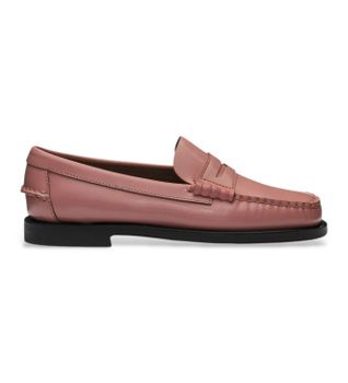 Sebago para mujer. 76112KW Mocasines de piel Classic Dan rosa (40), Plano, Ninguno, Casual