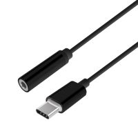 aisens adaptador usb-c macho a jack 35mm hembra 15cm negro