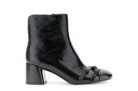 botines con hebillas efecto naplak black 36