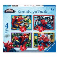spiderman puzzle 4x1 - 12-16-20-24 pzas