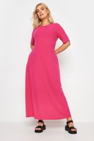 yours vestido largo rosa canale mujer curvy y tallas grandes yours