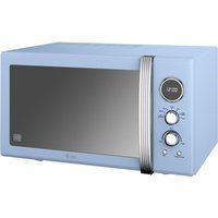 swan retro sm22085bln solo microwave - blue blue