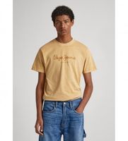 pepe jeans para hombre pm509098 camiseta jayden beige l casual algodon manga corta sostenible