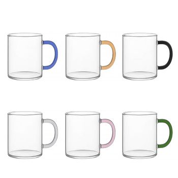 Tazas con asas de colores 420ml - lote de 6