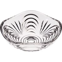 arandela de cristal d10cm taladro central 12mm 4 laterales transparente
