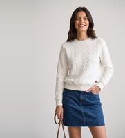 colmar para mujer 92000007-3jj sudadera de punto trenzado blanco roto m casual poliester