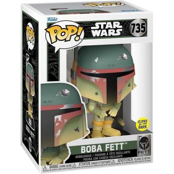 Figura de Vinilo Funko Pop! Star Wars Boba Fett Brilla en la Oscuridad