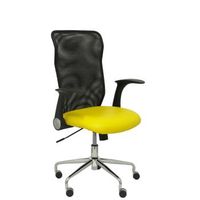 silla de oficina minaya similpiel amarillo