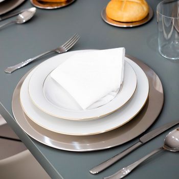 Platos De Acero Inoxidable (6 Piezas) Avignon, 32 Cm