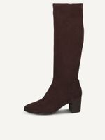 caprice boots brown made of textiles with block heel size 41