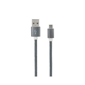Mooov Cable Nylon Trenzado MicroUSB 1m Gris
