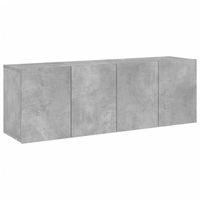 muebles para tv de pared 2 unidades gris hormigon 60x30x41 cm vidaxl