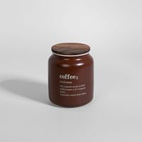 bote de porcelana beige pequeno