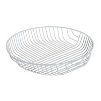 frutero calado de metal blanco 30x55 cm