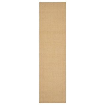 Alfombra De Sisal Natural 66x250 Cm Vidaxl