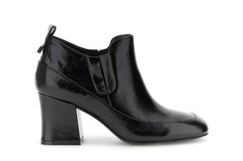 botines de piel naplak black 39