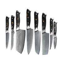 set de cuchillos de cocina 8 en 1 estilo asco con diseno elegante y mango de resina de fibra de carbono 375x14x145 cm color negro