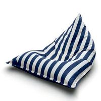 aiire puff exterior jardin con relleno incluido - tejido olefina premium desenfundable y lavable - sofa exterior para playa terraza o piscina - puff gigante xxl azul