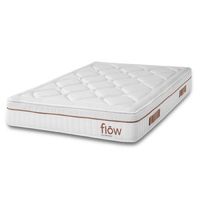 colchon hibrido flow hybridspring fresh 6000 90x190 multicapa altura 30 cm nucleo de espuma hr firmeza media-alta capas de micromuelles fibra e hiper soft