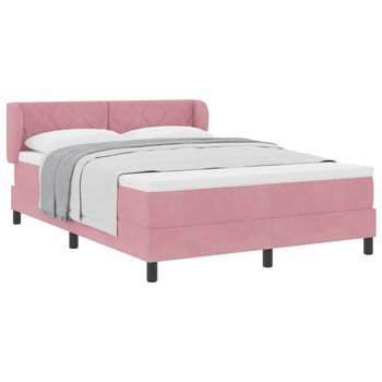 Cama Tapizada 193x147x88 Cm  - Rosa