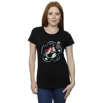 Disney Camiseta The Little Mermaid Reading A Book para mujer