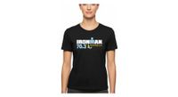 camiseta negra de manga corta ironman 70 3 marbella para mujer